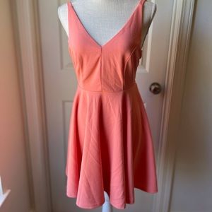 Peach skater dress